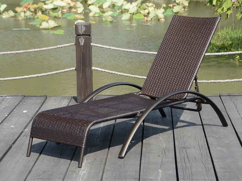 Rattan Lounge, buitenshuisbed, zwembadside lounge YQ-RB-436