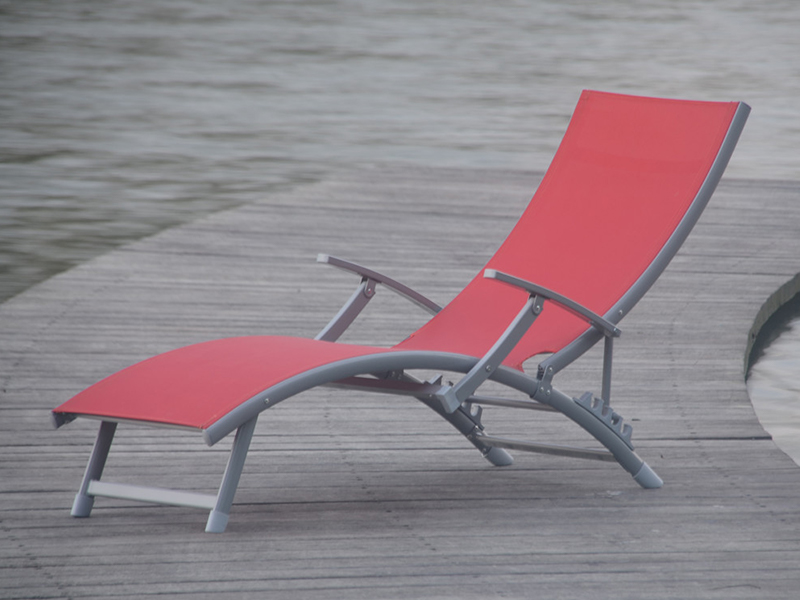 Sun Lounger Dekstoel opvouwbare lounge, vouwroepstoel, aluminium vouwen buitenstoel YQ-TB-447