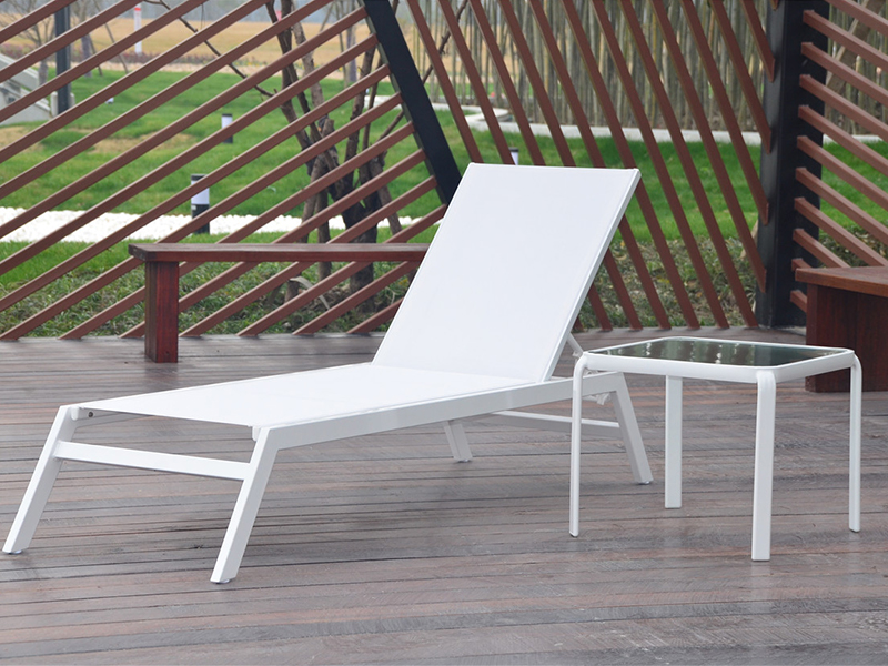 Stapelbare aluminium frame lounge, buitenmeubilair, buitenlik lounge YQ-TB-506