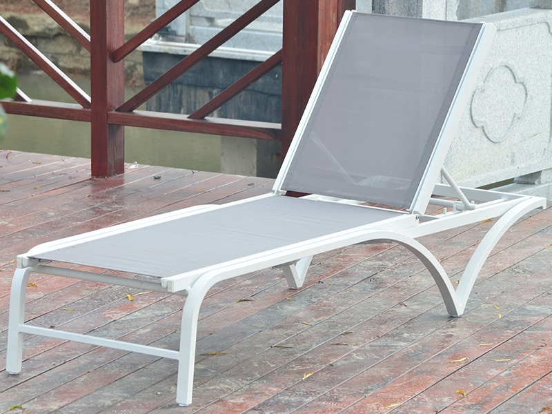 Buiten Daybed Reckliner stoel Mesh Patio Furniture, Sunbed, Hotel Swimming Pool Lounge YQ-TB-508