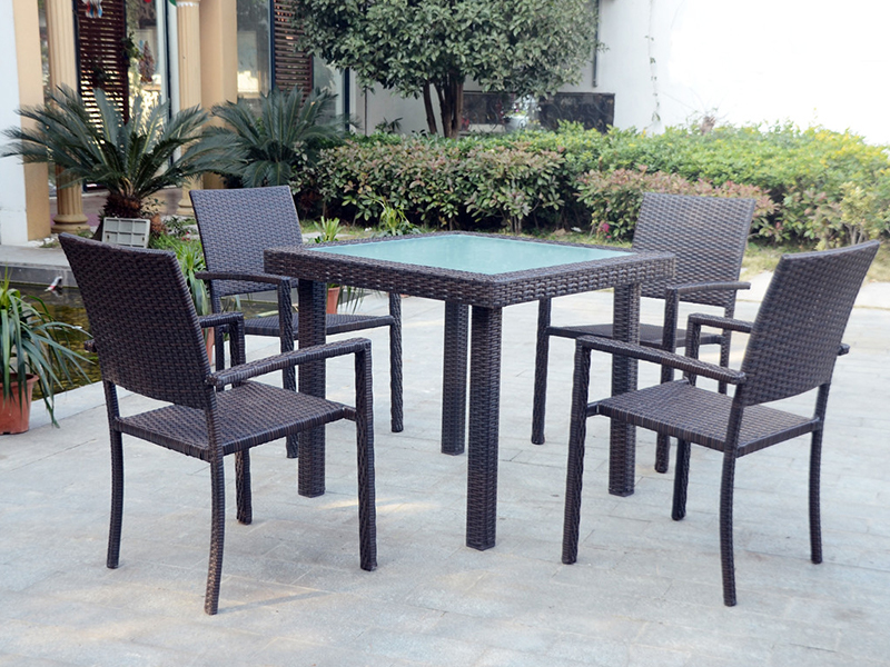 Rattan dinerset yqr-055
