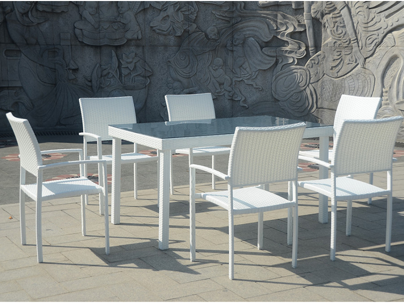 Rattan dinerset yqr-057a