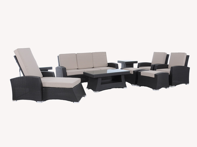 Rattan Sofa Set, 9pcs Outdoor Rattan Furniture YQR-197