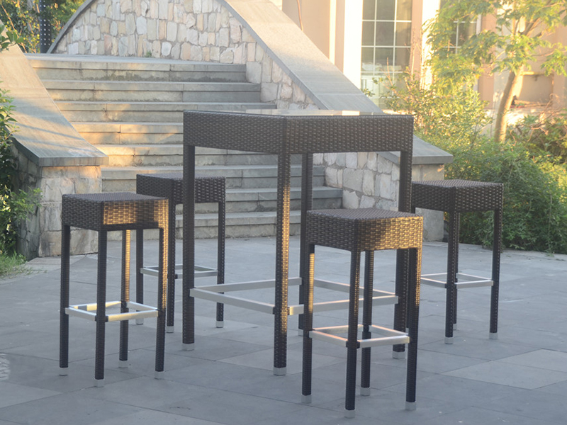 Rattan dinerset yqr-465