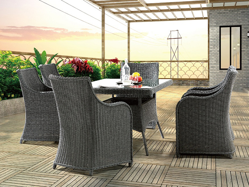 Rattan dinerset yqr-497b