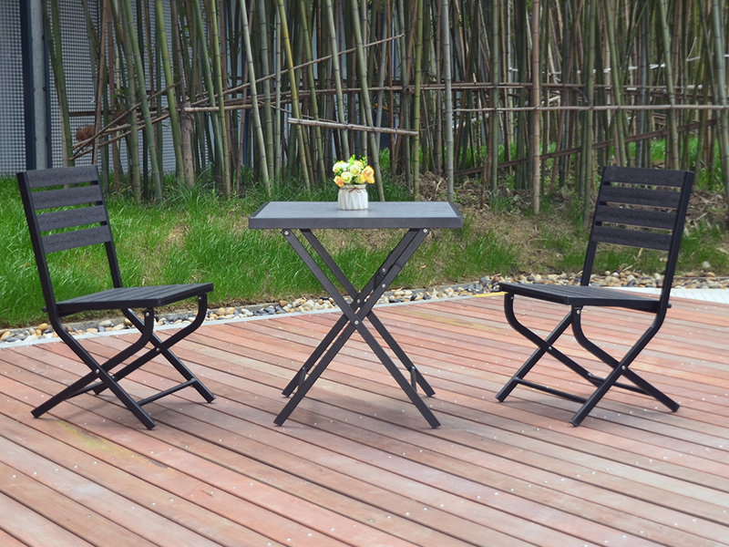 Vouwing aluminium patio-set, aluminium salontafel set YQW-423